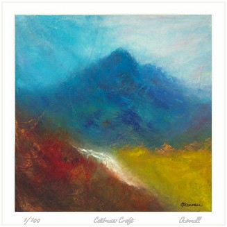 Scottish abstract mountain prints