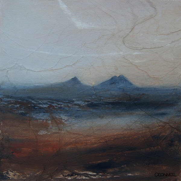 Caithness dawn Scottish mountain painting
