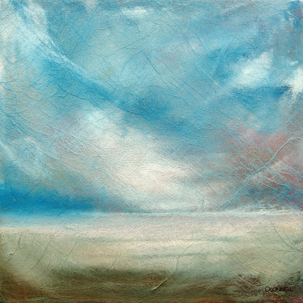 Contemporary stormy seascape painting