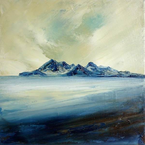 Painting of the Rum Cuillins