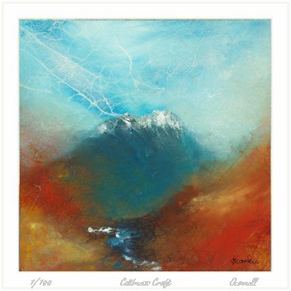 Scottish mountain modern impressionist landscape giclee prints