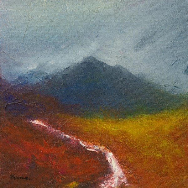 Contemporary Scottish mountain landscape painting