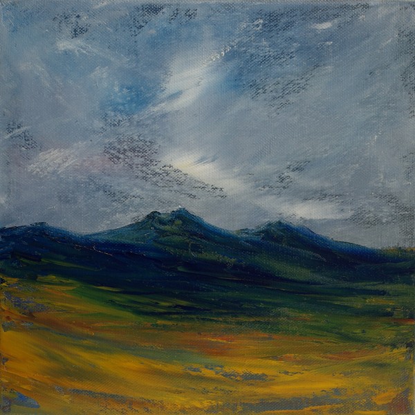 Scottish mountain  oil painting