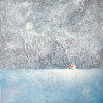Contemporary snowscene painting