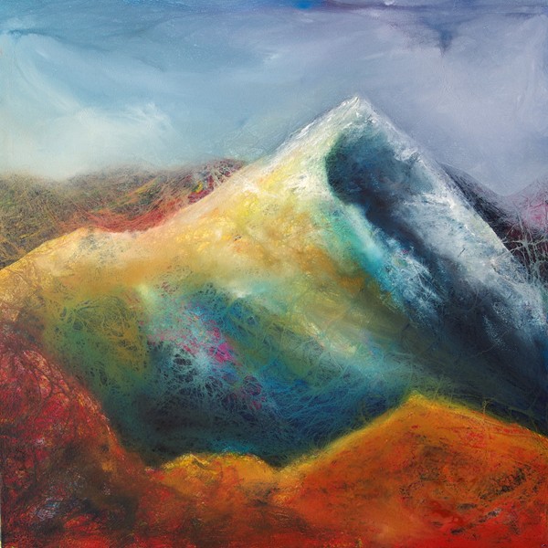 Beinn Alligin Top Scottish mountain  landscape painting