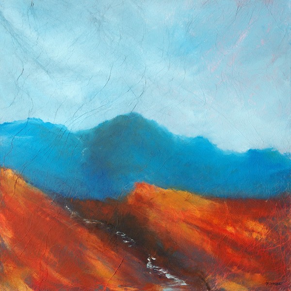 Bla Bheinn contemporary Scottish mountain landscape painting