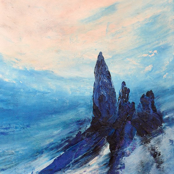 Giclee print of a painting of the old Man of Storr Skye