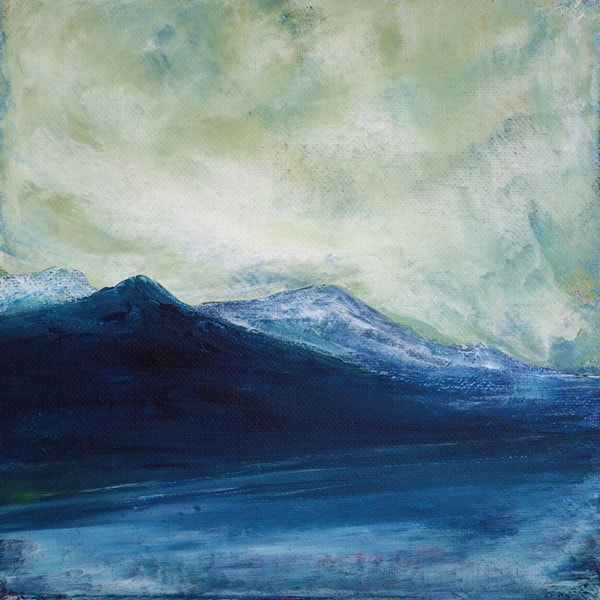 Scottish winter mountain landscape painting and giclee prints